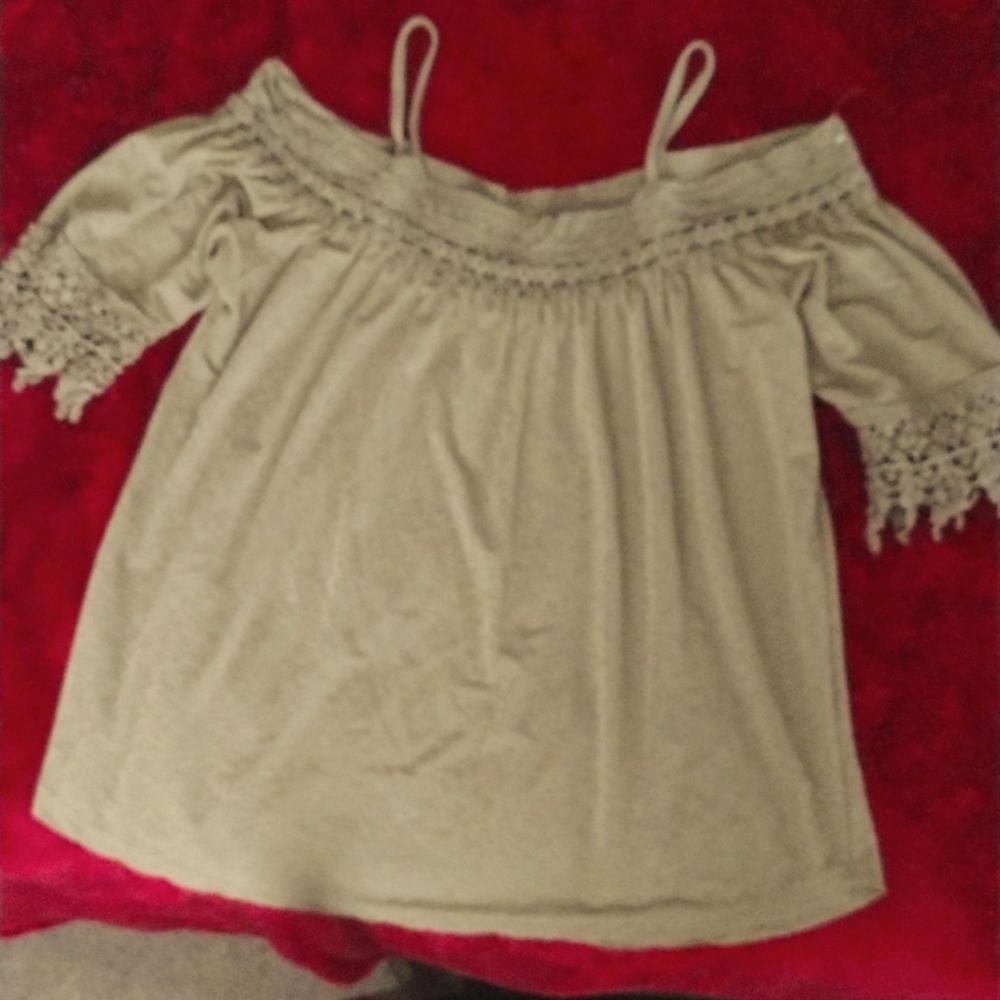 Off the shoulder top with straps